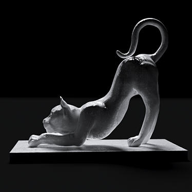 Adorable Cat Decor 3D model image 1 