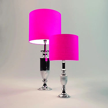 Blush Glow Pink Lamp 3D model image 1 