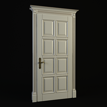 Modern Door Set 3D model image 1 