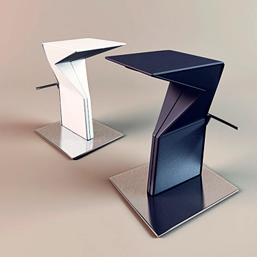 Sleek and Stylish Cattelan Bar Stool 3D model image 1 