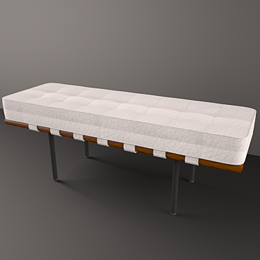 Contemporary Barcelona Bench 3D model image 1 