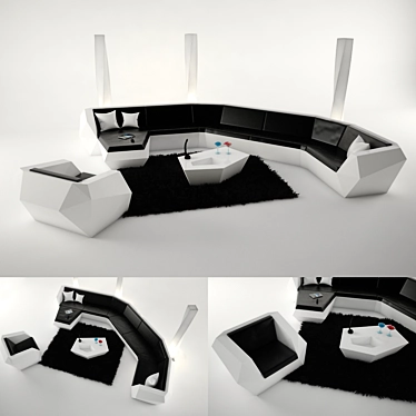 Vondom Faz Living Room Set 3D model image 1 