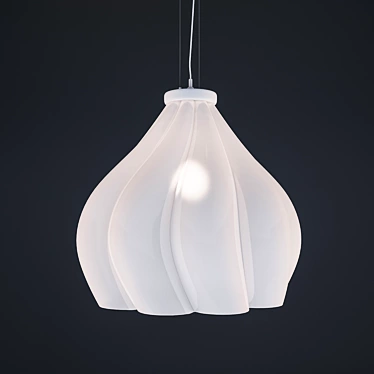 Elegant Plastic Chandelier 3D model image 1 