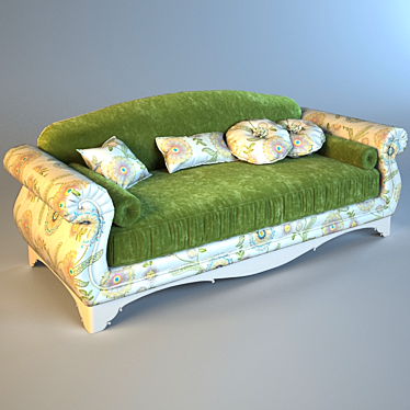 Elegant Roma Sofa by Giusti Portos 3D model image 1 