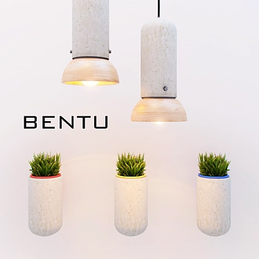 Bentu bei Lamp & Planter 3D model image 1 