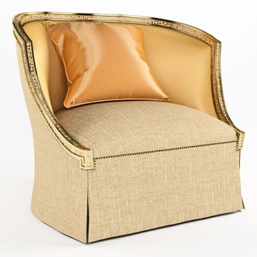 Elegant Carleton Chair: Stylish Comfort 3D model image 1 