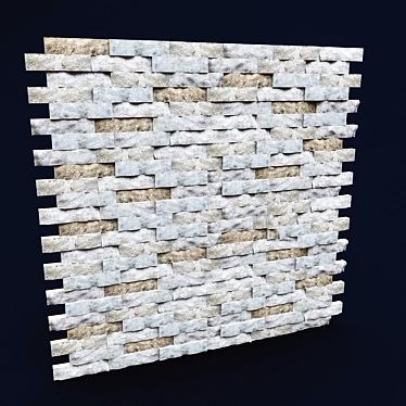 Elegant Stone Mosaic: 12x3x3 cm 3D model image 1 