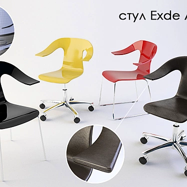 Elegant Exde Anna Chair 3D model image 1 