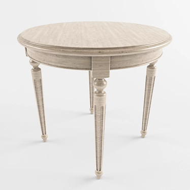 Elegant Round Coffee Table 3D model image 1 