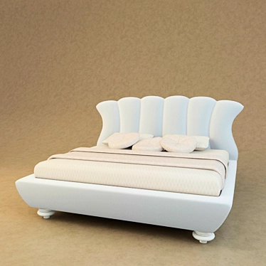 Luxury Leon Bed 3D model image 1 