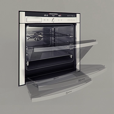 Neff B 46S74 N3: Slide & Hide Oven 3D model image 1 