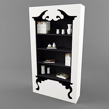 Vintage Bookcases by Munkii 3D model image 1 