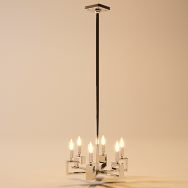 Elegant Ceiling Chandelier: A Versatile Table Lamp 3D model image 1 