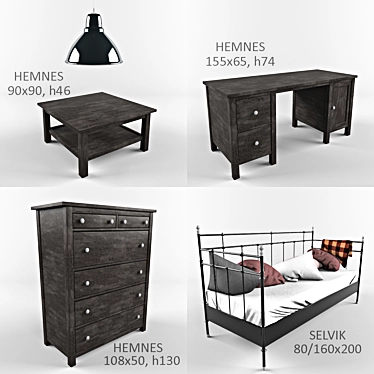 IKEA Furniture Collection: 3D Models 3D model image 1 