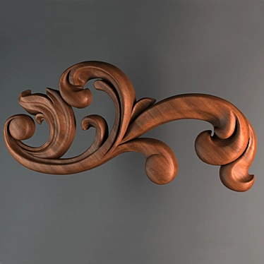 Intricate Carved Element 2 3D model image 1 