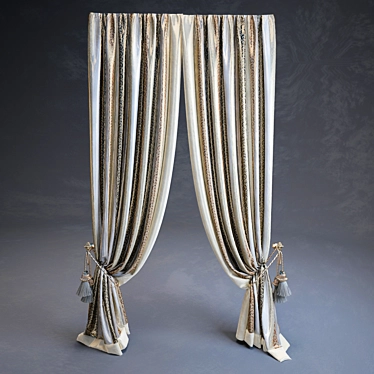 Elegant Drapes for Luxurious Ambience 3D model image 1 