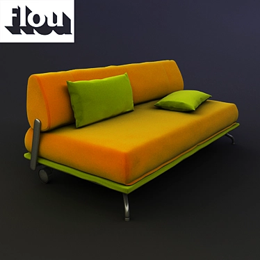 Elegant Single Sofa Bed 3D model image 1 