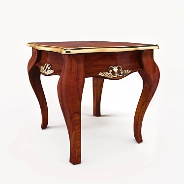 Elegant Radiant Chestnut Court End Table 3D model image 1 