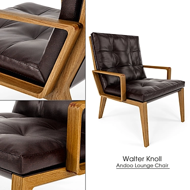 Sophisticated Andoo Lounge Chair 3D model image 1 