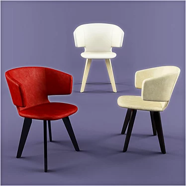 Elegant Taormina Tindari Chair 3D model image 1 