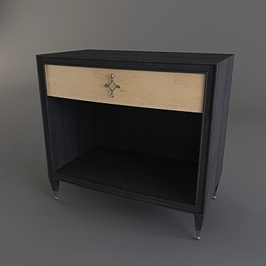 Caracole One Night Stand: Classic Contemporary Bedside Table 3D model image 1 