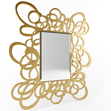 Italian Artistry: Grande Flo Mirror 3D model image 1 