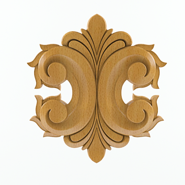 Elegant Wooden Fregi Ornamentali 3D model image 1 