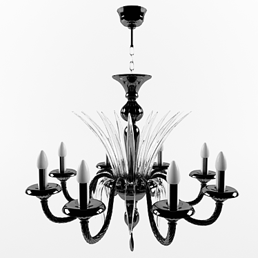 Murano Glass Chandelier • Gabbiani Lampadari 3D model image 1 