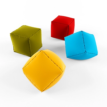 Title: Cube Pillows: Uniquely Designed VRay Textured Cushions 3D model image 1 