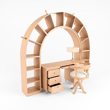 GOLDLINE ONDA Desk Set 3D model image 1 