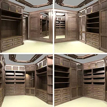 Sleek Storage Solution: Cloakroom 3D model image 1 