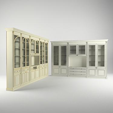 Sleek Storage Solution 3D model image 1 