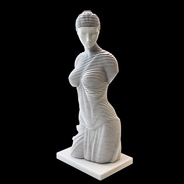 Elegant Sculpture for Home Decor 3D model image 1 