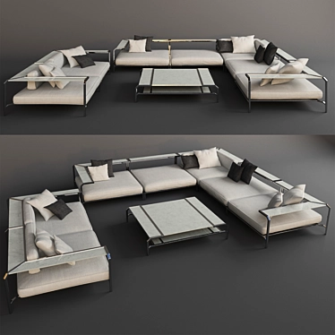 Modern Comfort Sofa SABAL 3D model image 1 