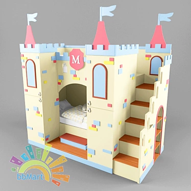 Bunk bed children with cupboard &quot;Castle&quot;