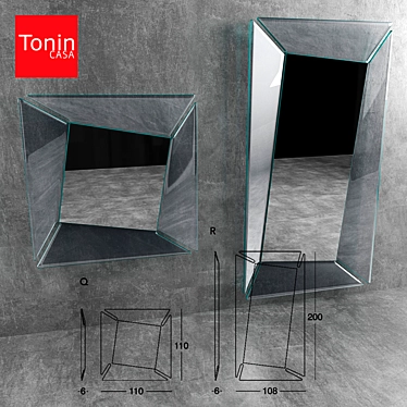 Modern Elegance: Tonin Casa CALLAS 3D model image 1 