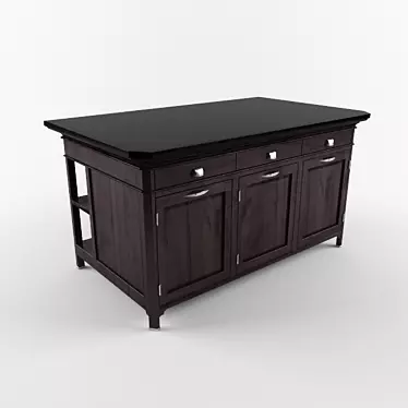 Opera Kitchen Island 3D model image 1 