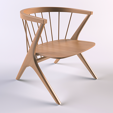 Modern Soren Lounge Chair: Stylish and Comfortable 3D model image 1 