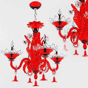 Title: Elegant 3D Chandelier Pendant 3D model image 1 