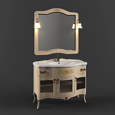 Iside Aretusa Bathroom Furniture Set 3D model image 1 