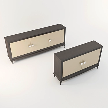 Elegant TV Stand 3D model image 1 