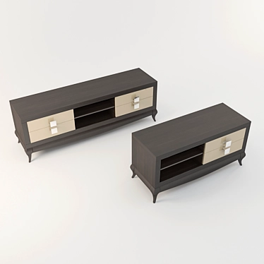 Laviano TV Stand - Classic Elegance 3D model image 1 