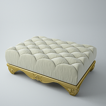 Elegant Ottoman Chair: Timeless Style 3D model image 1 