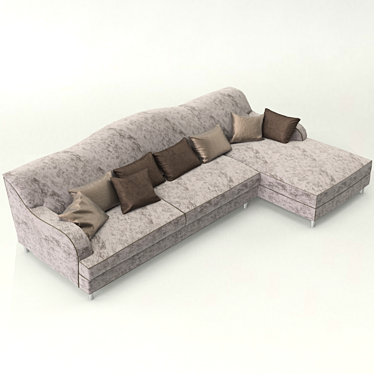 Versatile Corner Sofa 3D model image 1 