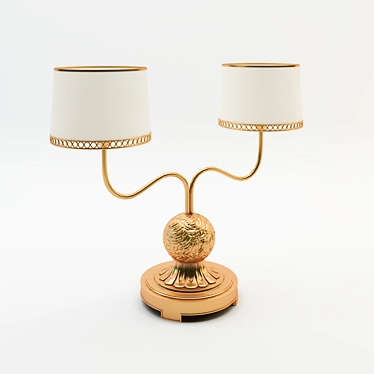 Regal Elegance Floor Lamp 3D model image 1 