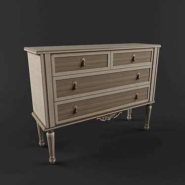 Elegant Provence Dresser 3D model image 1 