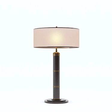 Elegant Bronzed Table Lamp 3D model image 1 