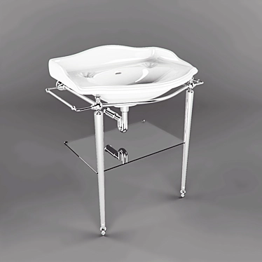 Elegant Boston C Console Sink 3D model image 1 