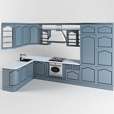 Max 2013 Vray Kitchen 3D model image 1 
