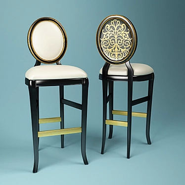 Elegant Ventura Bar Chair 3D model image 1 